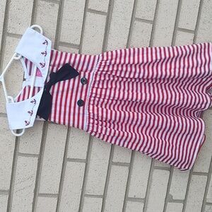 Sailor/Red& White Dress